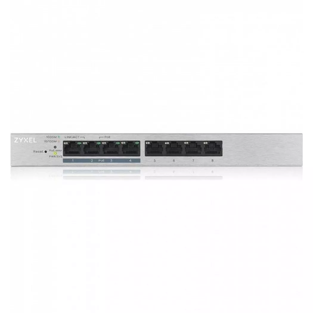 ZyXEL GS1200-8HP v2 8-Port Web Managed PoE Gigabit Switch (4x POE+)