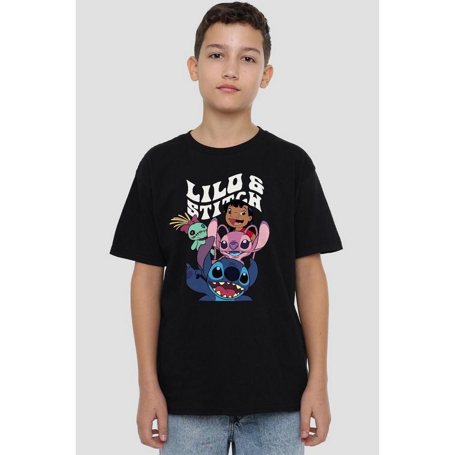 Lilo & Stitch  Tshirt motif montage des personnages Enfant 
