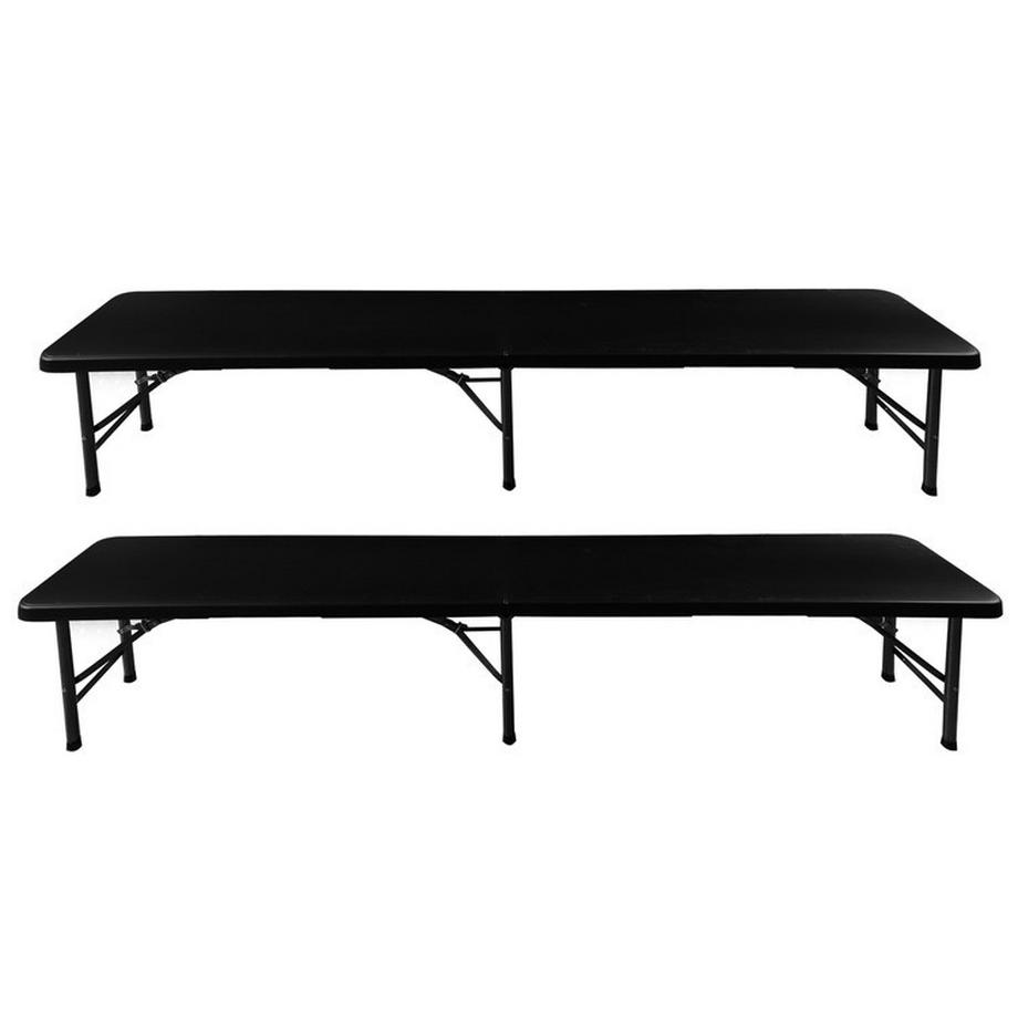 Gardlov Klappbarer Gartentisch 180 cm + 2 Bänke –  