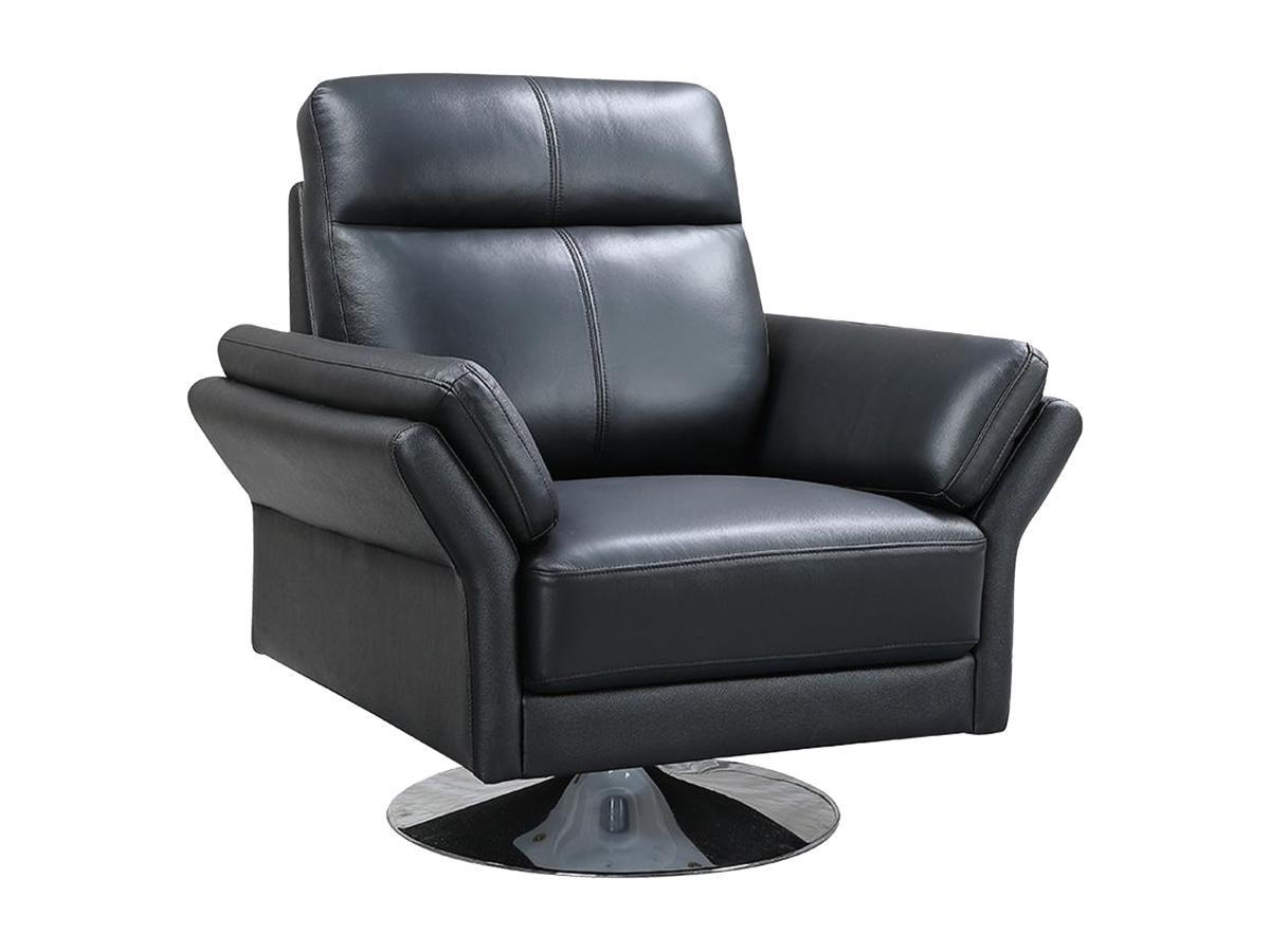 Vente-unique Fauteuil pivotant en cuir de buffle LICEU  