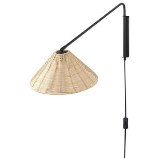 Beliani Lampe murale en Rotin Boho PALENA  