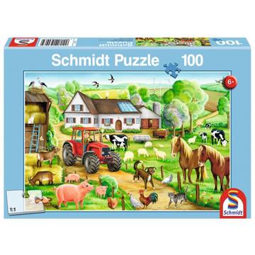 Puzzle Fröhlicher Bauernhof (100Teile)