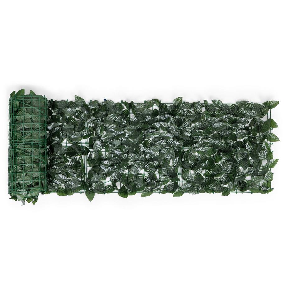 Northix Haie de lierre artificiel, 500x50 cm, couverture de balcon verte, masquage  