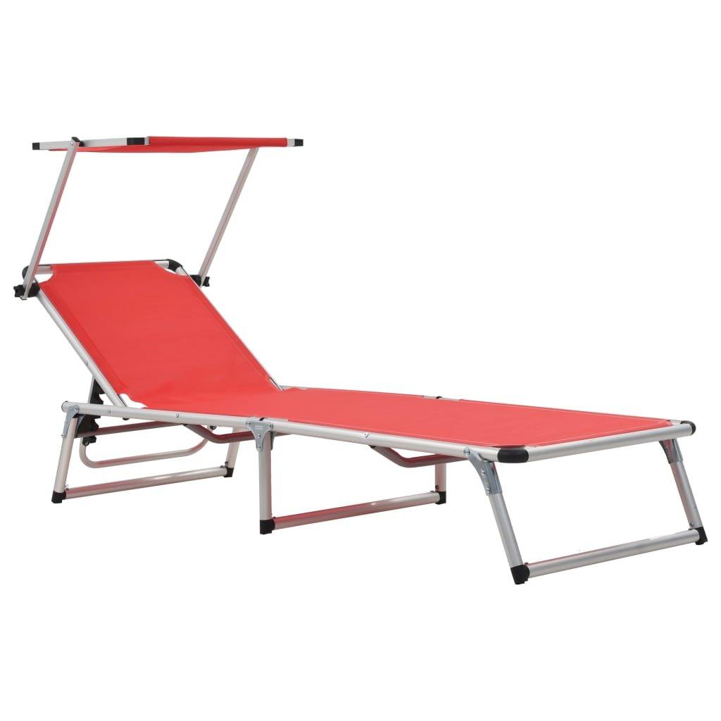 VidaXL Chaise longue aluminium  