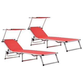 VidaXL Chaise longue aluminium  