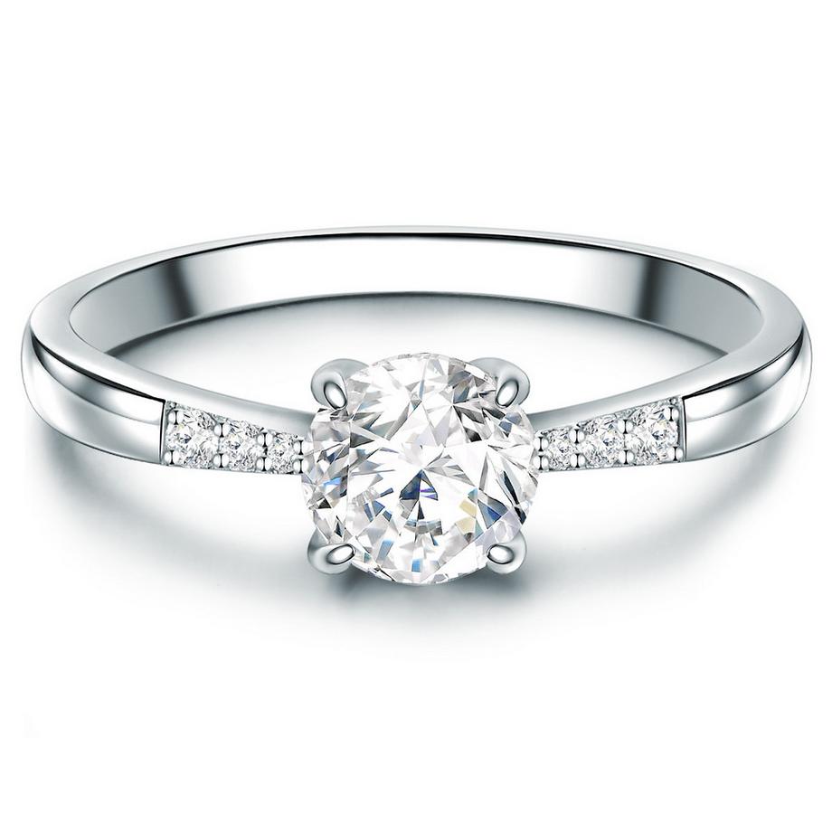 Ring Sterling Silber Zirkonia weiß
