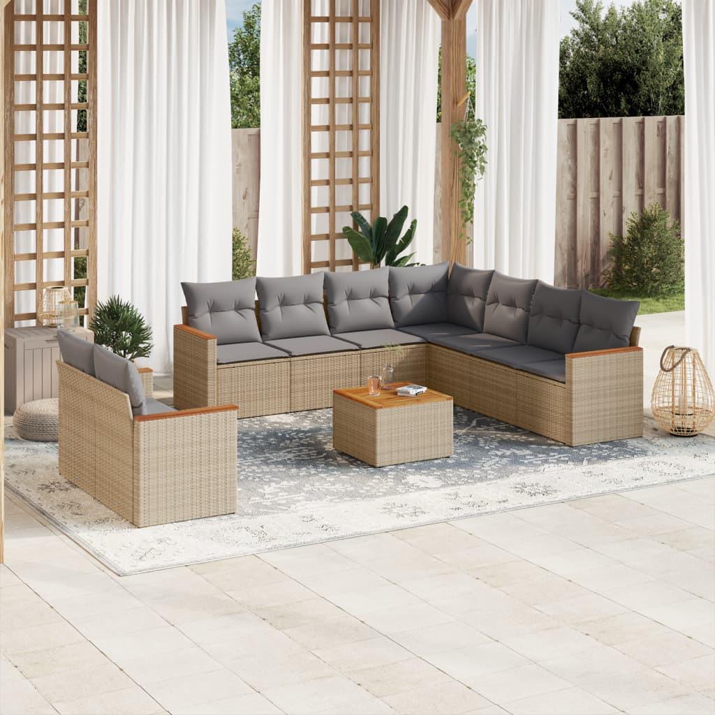 VidaXL Garten sofagarnitur poly-rattan  