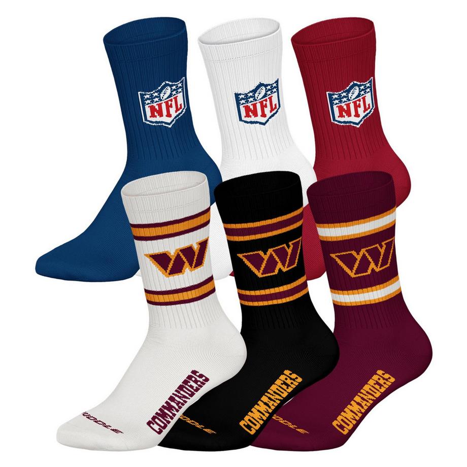 Chaussettes  Pack de 6 Stretch-NFL 6Pack Crew Socks