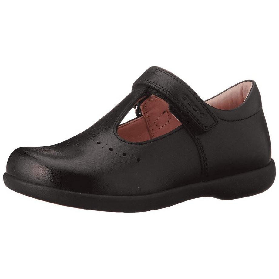 GEOX Naimara Chaussures à Bride en Cuir Verni Perforé  