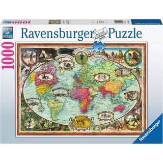Ravensburger  Puzzle Mit Fahrrad um die Welt (1000Teile) 
