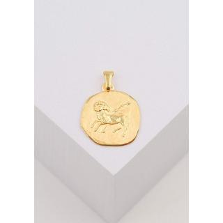 MUAU Schmuck  Pendentif signe du zodiaque belier or jaune 750, 15x27mm 