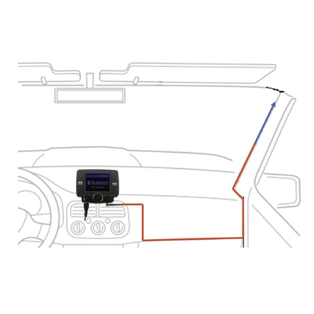 Albrecht  /57 DAB+ Scheiben-Folienantenne DAB-Scheibenantenne 