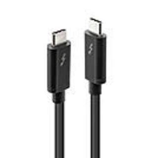 LINDY  Thunderbolt™-Kabel Thunderbolt™ 3 USB-C® Stecker, USB-C® Stecker 1.00 m Schwarz 