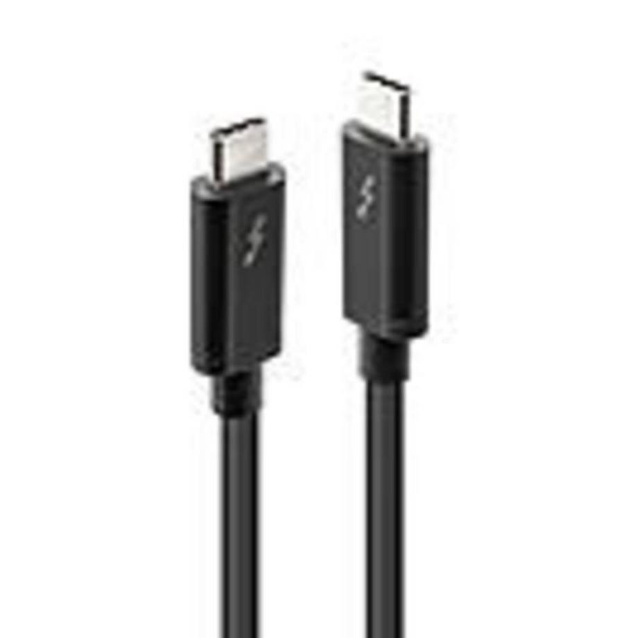 LINDY  Thunderbolt™-Kabel Thunderbolt™ 3 USB-C® Stecker, USB-C® Stecker 1.00 m Schwarz 