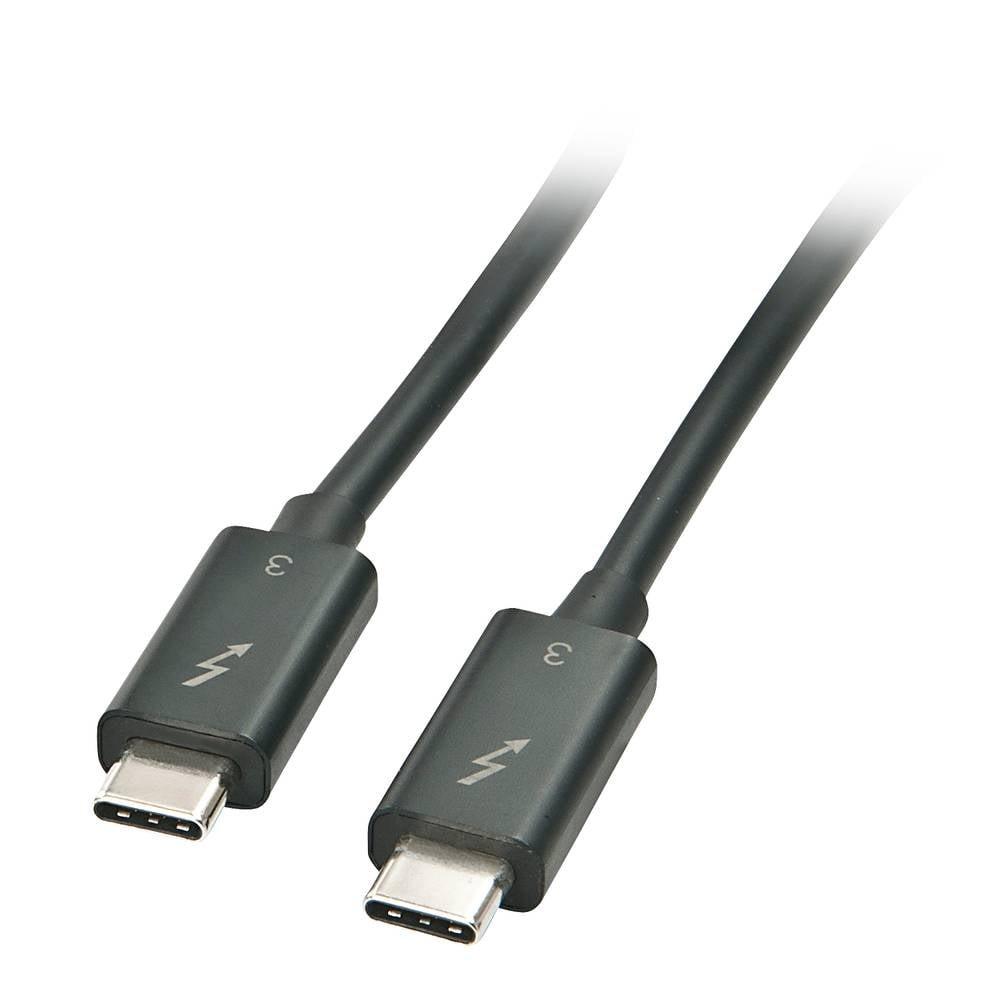 LINDY  Thunderbolt™-Kabel Thunderbolt™ 3 USB-C® Stecker, USB-C® Stecker 1.00 m Schwarz 