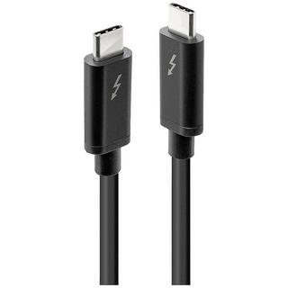 LINDY  Thunderbolt™-Kabel Thunderbolt™ 3 USB-C® Stecker, USB-C® Stecker 1.00 m Schwarz 