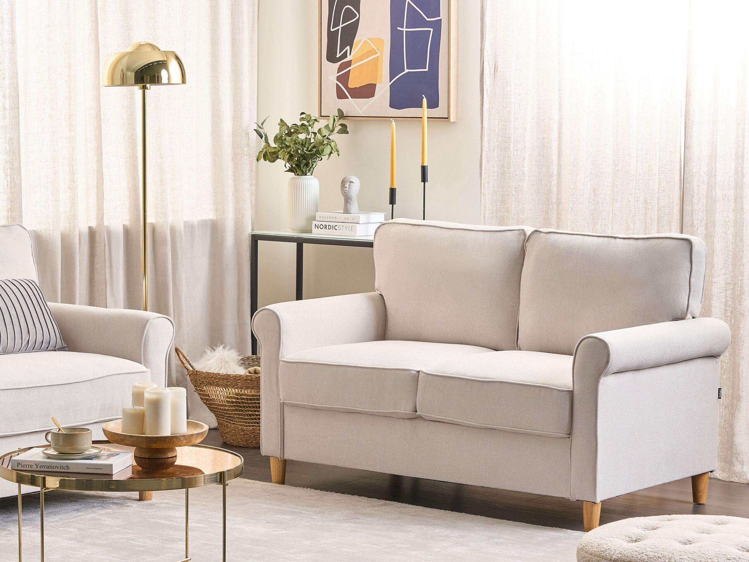 Beliani 2 Sitzer Sofa aus Polyester Retro RONNEBY  