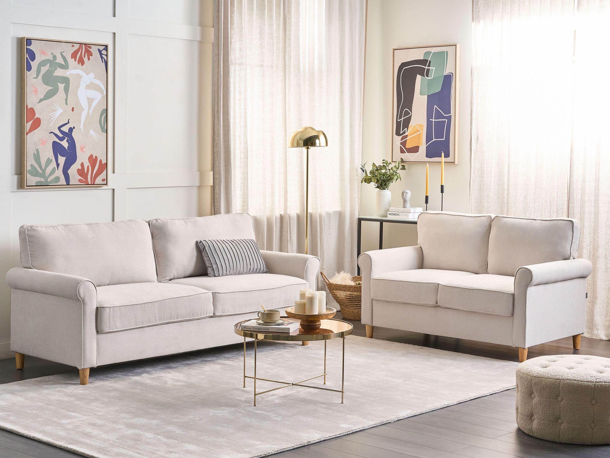 Beliani 2 Sitzer Sofa aus Polyester Retro RONNEBY  