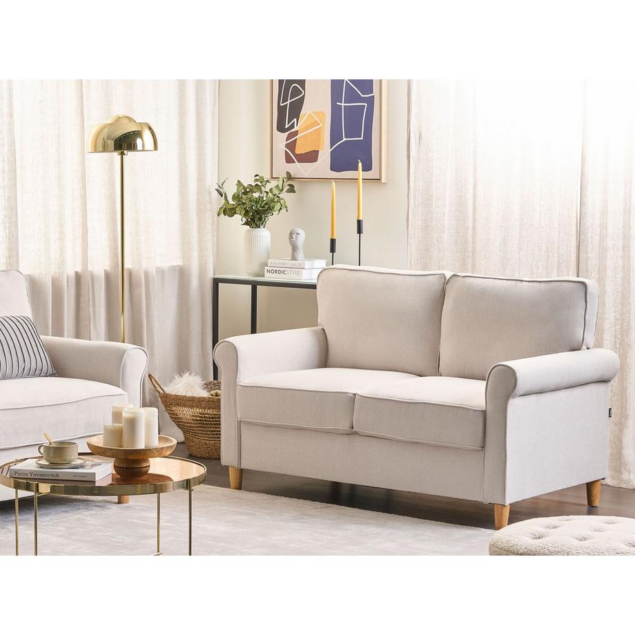 Beliani 2 Sitzer Sofa aus Stoff  RONNEBY  