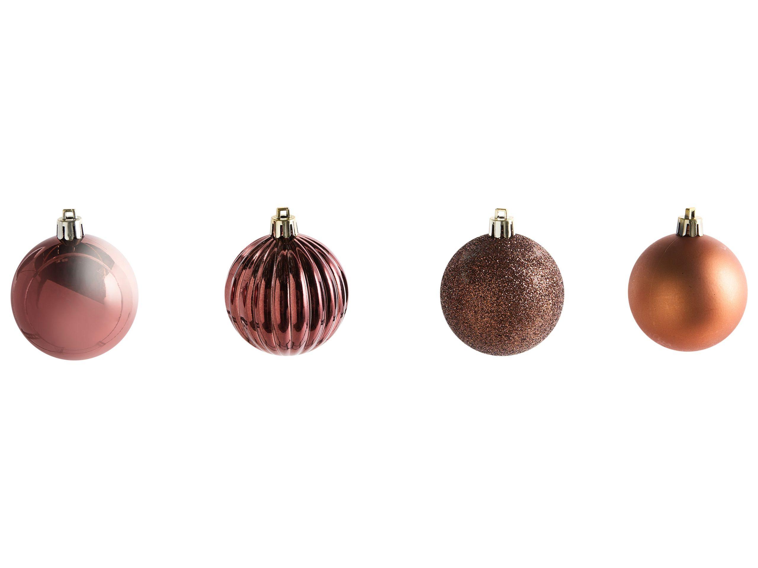 Beliani Set di 60 palline decorative en Materiale sintetico Moderno ISOJARVI  