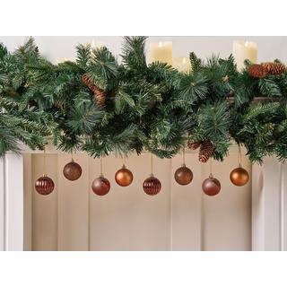 Beliani Set di 60 palline decorative en Materiale sintetico Moderno ISOJARVI  