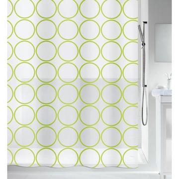 Spirella Rideau de douche PEVA ANDO 180x200cm Vert Kiwi