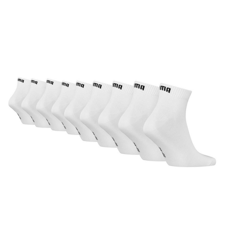PUMA Stretch Quarter Plain Chaussettes 9 Pack  