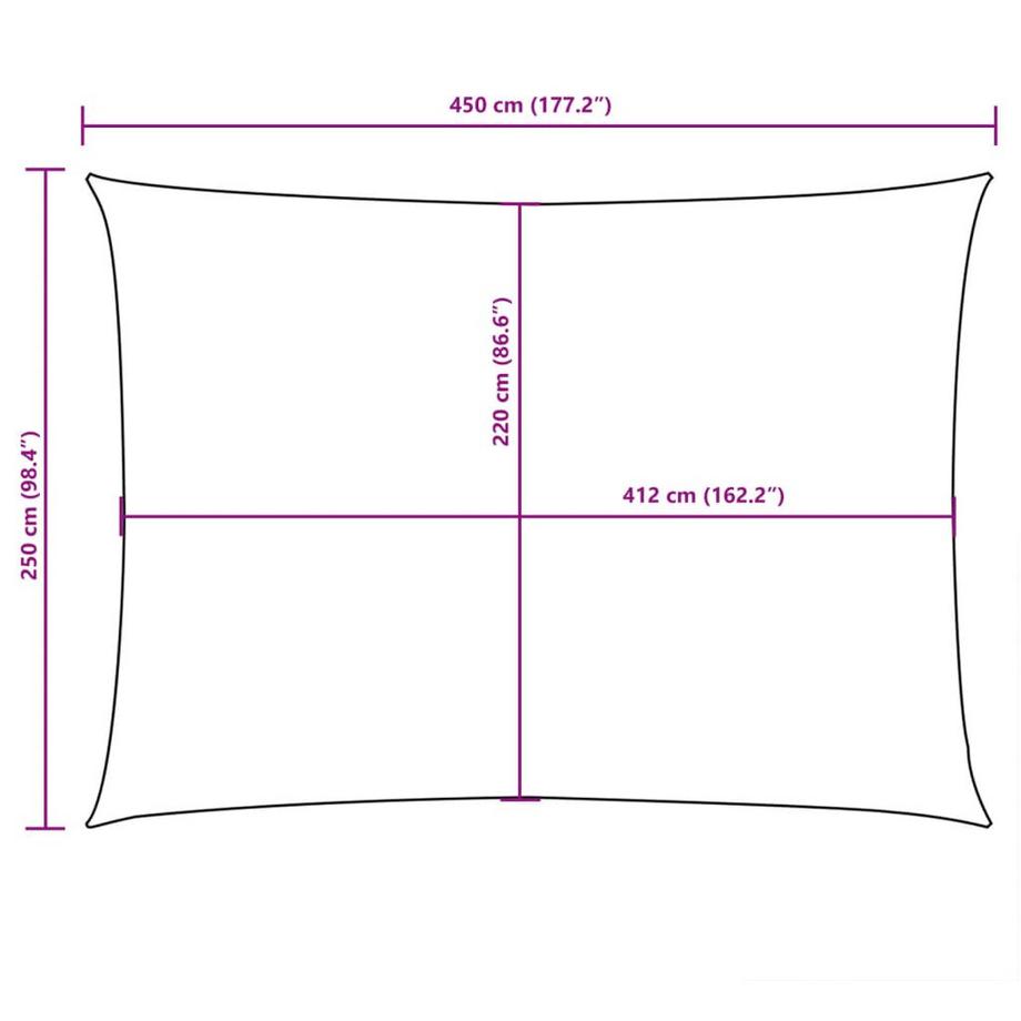 VidaXL Voile solaire  