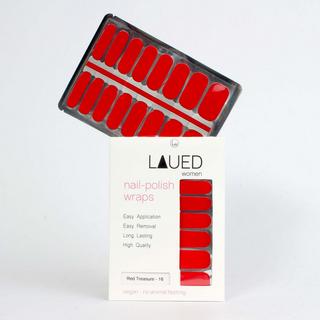 LAUED  films à ongles végétaliens solid red 