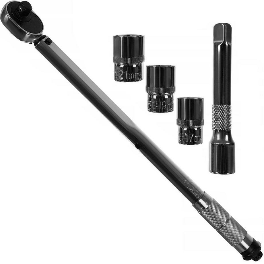 eStore  Set mit Drehmomentschlüssel, Verlängerungsarm und Stecknüssen 