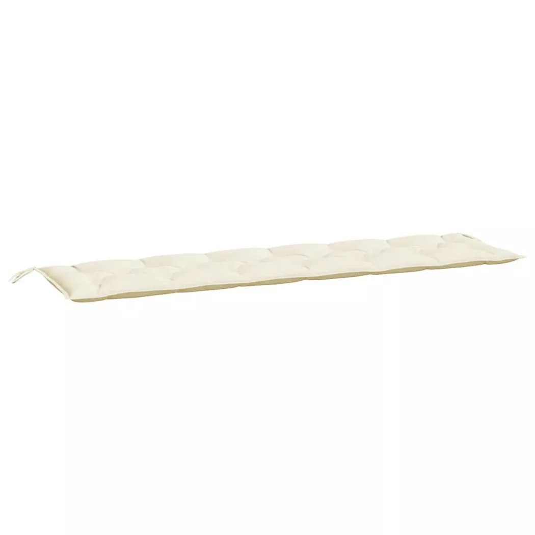 Coussin de banc de jardin crème 200x50x7 cm tissu oxford