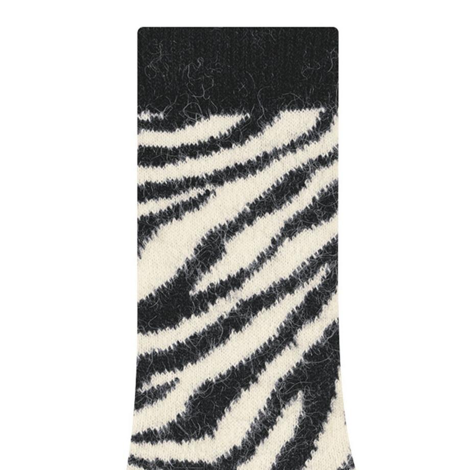 BLEU FORET Calzini Alpaca Motivo Zebrato  