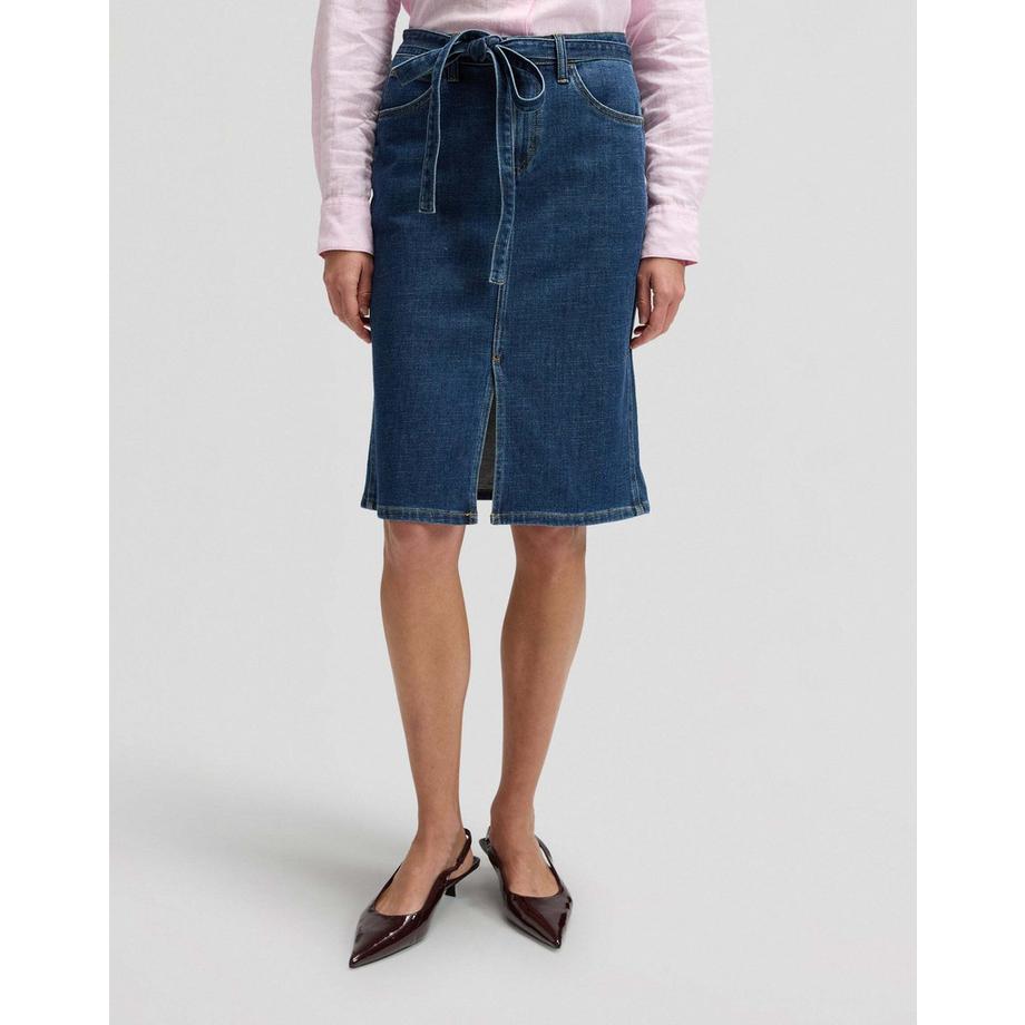 Jeansrock Midi With Bow