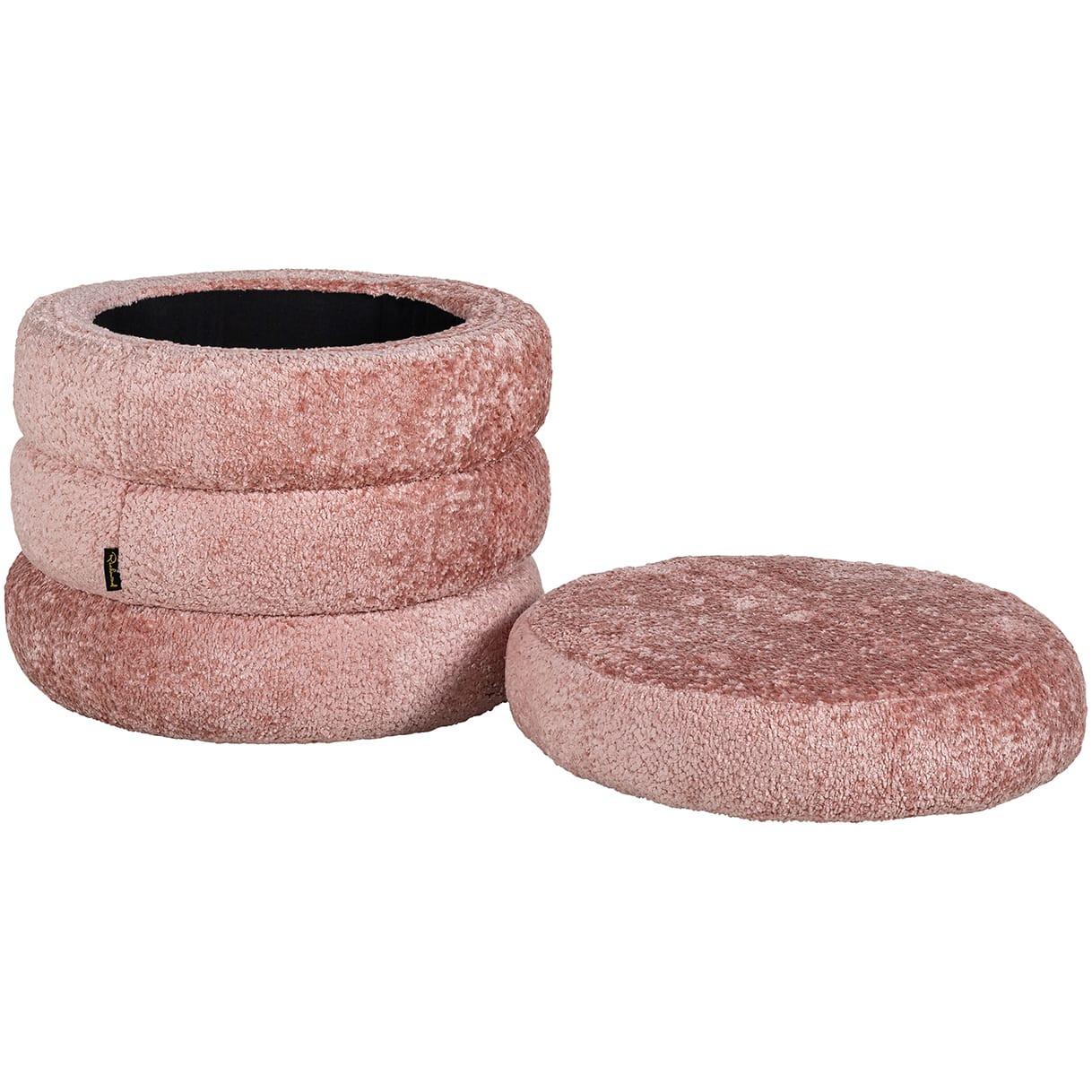 mutoni Pouf Adele salmon rund 50  