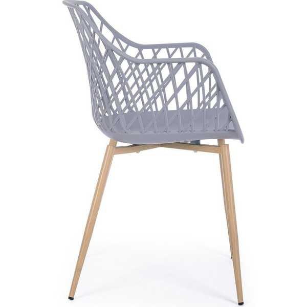 mutoni Chaise aspect gris  