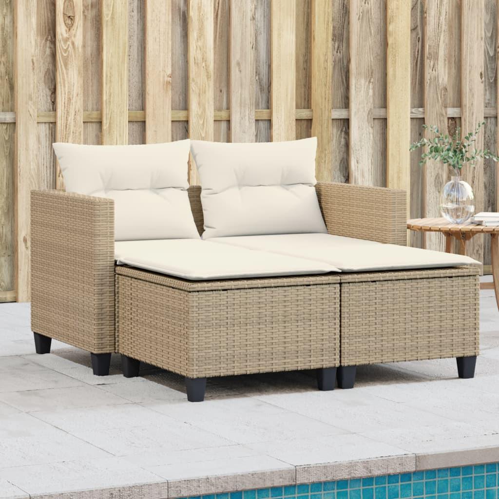 VidaXL Gartensofa poly-rattan  