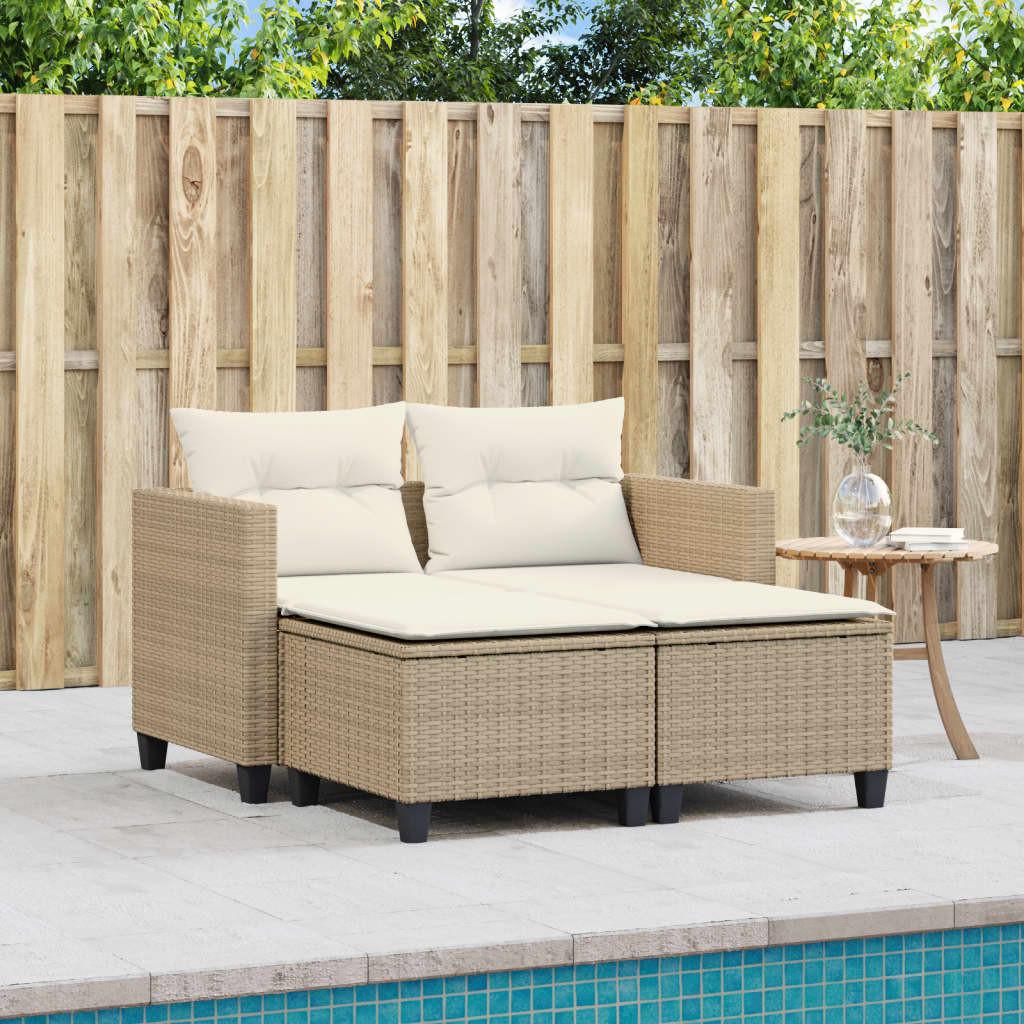 VidaXL Gartensofa poly-rattan  