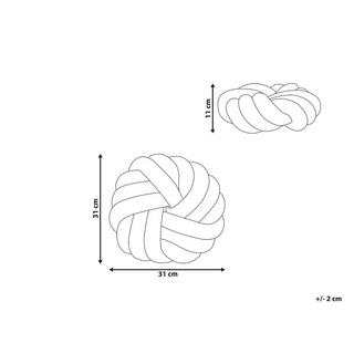 Beliani Dekokissen aus Bouclé Boho AKOLA  