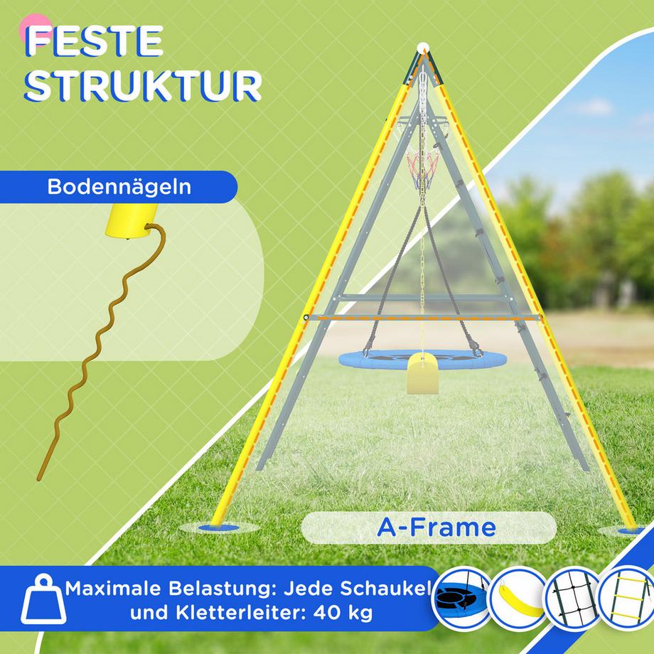 Outsunny Balançoire pour enfants  