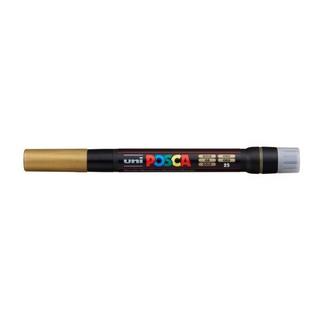 uni-ball UNI-BALL Posca Pinsel-Marker 1-10mm PCF-350 GOLD gold  