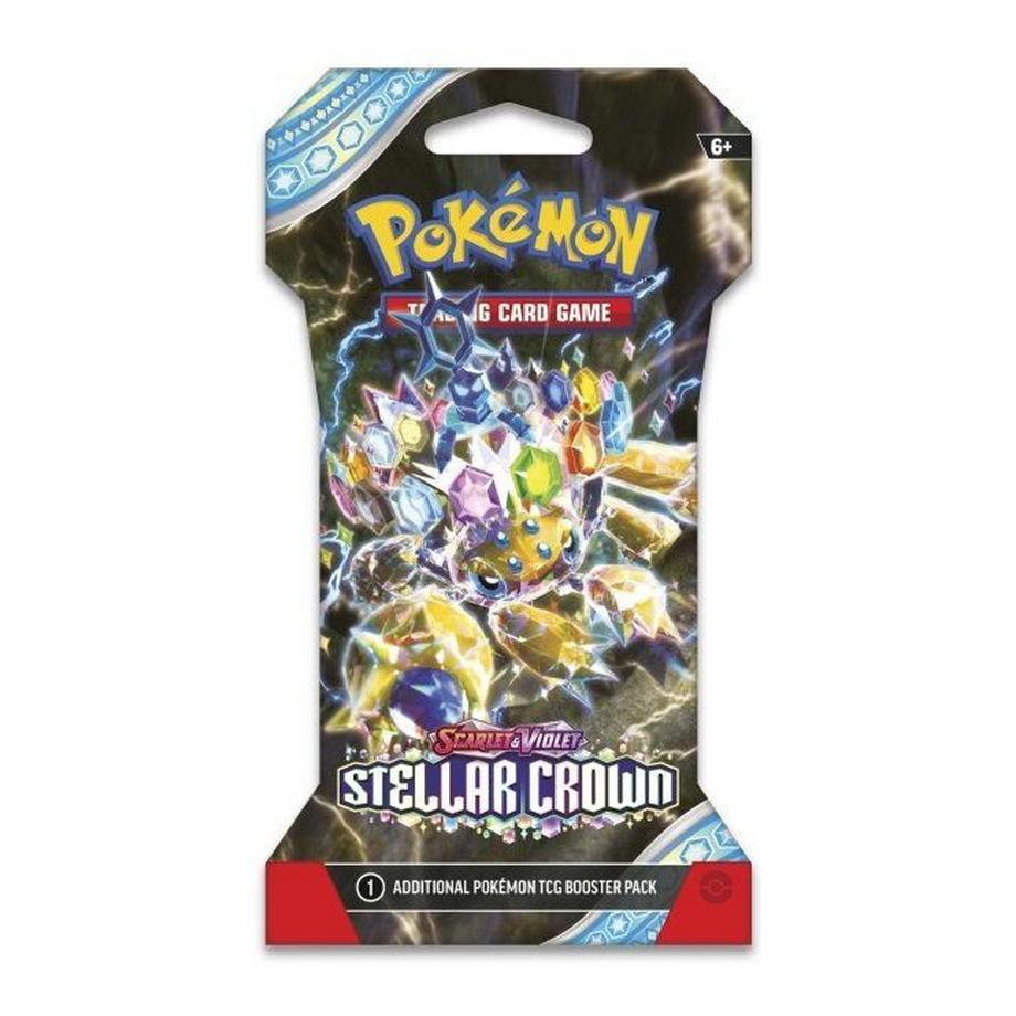 Pokémon  TCG: Scarlet & Violet-Stellar Crown (SV07) Sleeved Booster Pack (10 Cards) - EN 