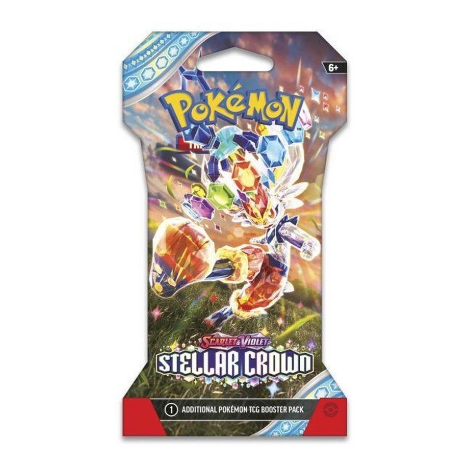 Pokémon  TCG: Scarlet & Violet-Stellar Crown (SV07) Sleeved Booster Pack (10 Cards) - EN 