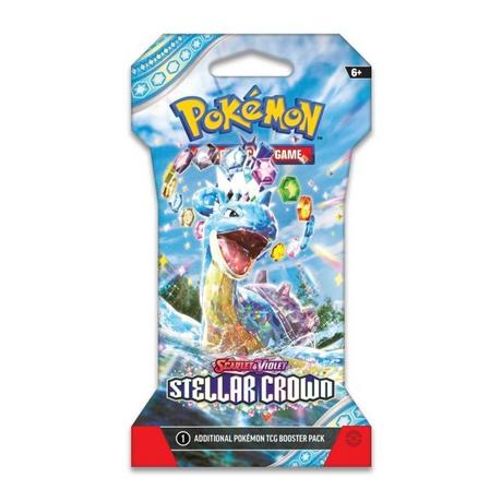 Pokémon  TCG: Scarlet & Violet-Stellar Crown (SV07) Sleeved Booster Pack (10 Cards) - EN 