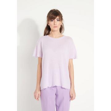 AVA 6 T shirt girocollo -100% cashmere déjaugé