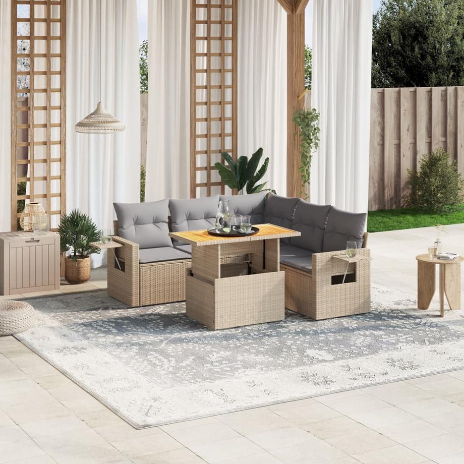 VidaXL Garten sofagarnitur poly-rattan  