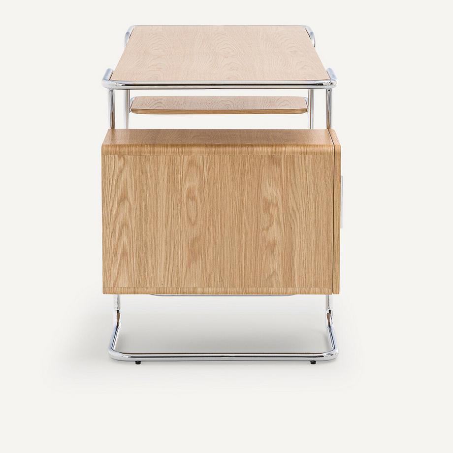 AM.PM Bureau tubulaire plaqué chêne  