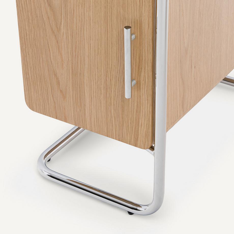 AM.PM Bureau tubulaire plaqué chêne  