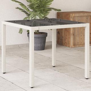 VidaXL Table de jardin rotin synthétique  