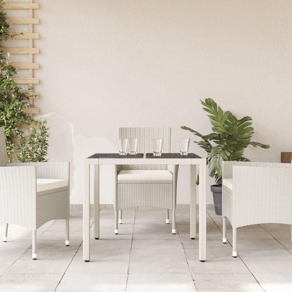 VidaXL Table de jardin rotin synthétique  