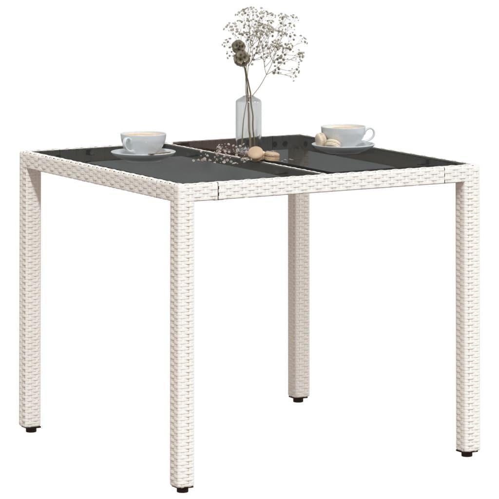 VidaXL Table de jardin rotin synthétique  